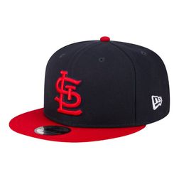 St. Louis Cardinals Navy Red 2024 Batting Practice New Era 9FIFTY Adjustable Snapback Hat