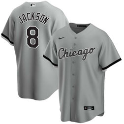 Chicago White Sox Bo Jackson Gray Road Nike Team Jersey