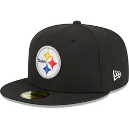 Pittsburgh Steelers Black Team Color Basic New Era 59FIFTY Fitted Hat