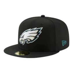 Philadelphia Eagles Black Team Color Basic New Era 59FIFTY Fitted Hat