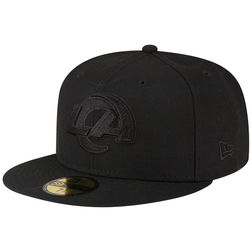 Los Angeles Rams Black on Black Basic New Era 59FIFTY Fitted Hat