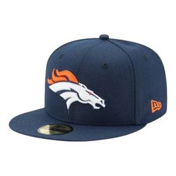 Denver Broncos Navy Team Color Basic New Era 59FIFTY Fitted Hat