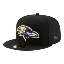 Baltimore Ravens Black Team Color Basic New Era 59FIFTY Fitted Hat