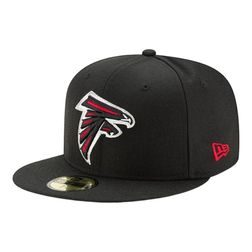 Atlanta Falcons Black Team Color Basic New Era 59FIFTY Fitted Hat