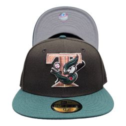 Toronto Blue Jays Brown Green Two Tone Leon in the Lab Gray UV 59FIFTY Fitted Hat