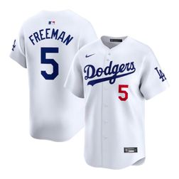 Los Angeles Dodgers Freddie Freeman Nike White Home Limited Player Jersey