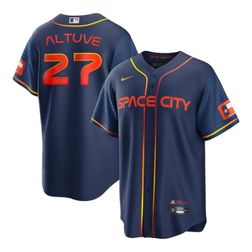 Houston Astros Jose Altuve Nike City Connect Navy Player Jersey