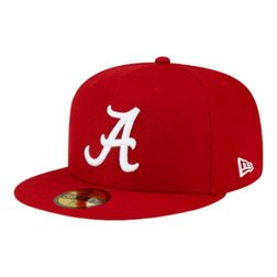 Alabama Crimson Tide Basic Red NCAA New Era 59FIFTY Fitted Hat