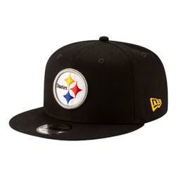 Pittsburgh Steelers Black Team Color Basic New Era 9FIFTY Snapback Hat