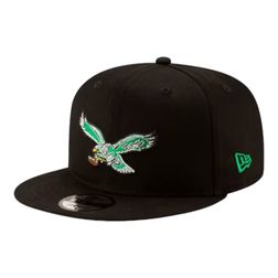 Philadelphia Eagles Black Historic Logo Basic New Era 9FIFTY Snapback Hat