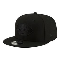 New York Jets Black on Black Basic New Era 9FIFTY Snapback Hat