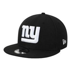 New York Giants Black and White Basic New Era 9FIFTY Snapback Hat