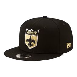 New Orleans Saints Black Historic Logo Basic New Era 9FIFTY Snapback Hat