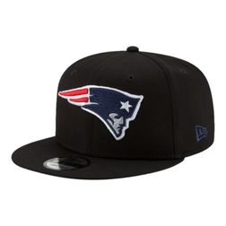 New England Patriots Black Team Color Basic New Era 9FIFTY Snapback Hat