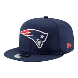 New England Patriots Navy Team Color Basic New Era 9FIFTY Snapback Hat