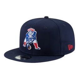 New England Patriots Navy Historic Logo Basic New Era 9FIFTY Snapback Hat