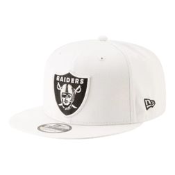 Las Vegas Raiders White Team Color Basic New Era 9FIFTY Snapback Hat