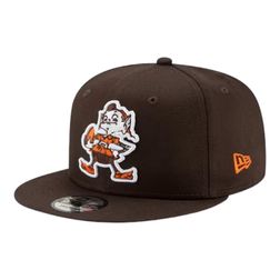 Cleveland Browns Brown Historic Logo Basic New Era 9FIFTY Snapback Hat