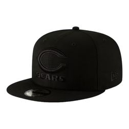 Chicago Bears Black on Black Basic New Era 9FIFTY Snapback Hat