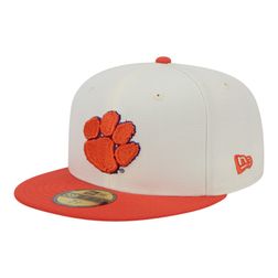 Clemson Tigers Chrome Orange Two Tone New Era 59FIFTY Fitted Hat