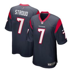 Youth Houston Texans CJ Stroud Navy Nike Game Jersey