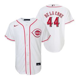 Youth Cincinnati Reds Elly De La Cruz Nike White Home Jersey