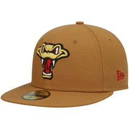 Wisconsin Timber Rattlers Alternate Natural Authentic Collection MiLB New Era 59FIFTY Fitted Hat