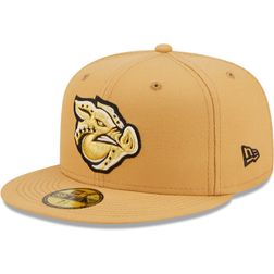 Lehigh Valley IronPigs Natural Authentic Collection MiLB New Era 59FIFTY Fitted Hat