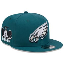 Philadelphia Eagles Midnight Green 2024 NFL Draft 9FIFTY Snapback Hat