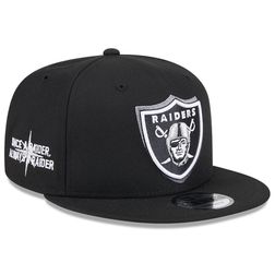 Las Vegas Raiders Black 2024 NFL Draft 9FIFTY Snapback Hat