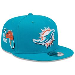 Miami Dolphins Aqua 2024 NFL Draft 9FIFTY Snapback Hat