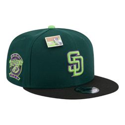 San Diego Padres Green and Black Big League Chew Gray UV New Era 9FIFTY Snapback Hat