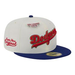 Los Angeles Dodgers White and Blue Big League Chew Gray UV New Era 59Fifty Fitted Hat