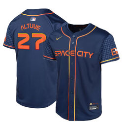 Youth Houston Astros Jose Altuve Nike City Connect Limited Navy Player Jersey