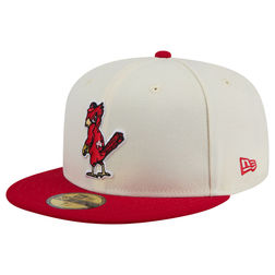 St. Louis Cardinals Chrome and Red Two Tone Cooperstown Alternate Gray UV New Era 59FIFTY Fitted Hat