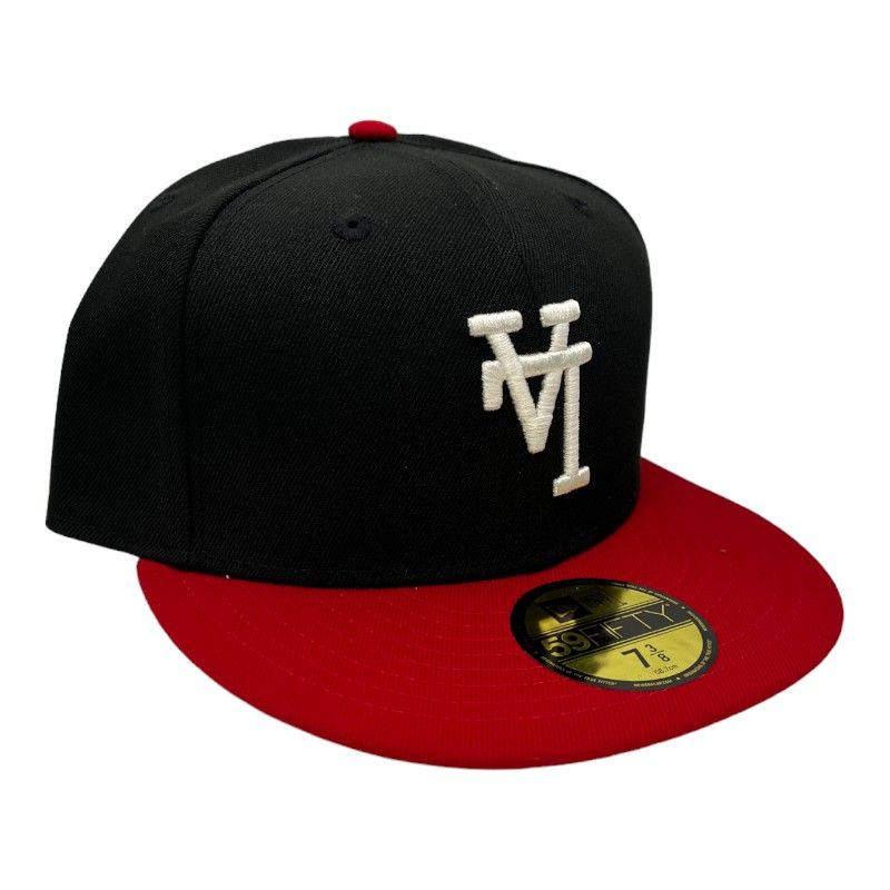 Los Angeles Dodgers New Era Black & Red 59FIFTY - Fitted Hat