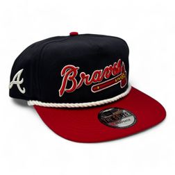 Atlanta Braves Navy Golfer Hat New Era Snapback Hat