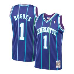 Youth Charlotte Hornets Muggsy Bogues Mitchell & Ness 1994-95 Hardwood Classics Swingman Purple Jersey