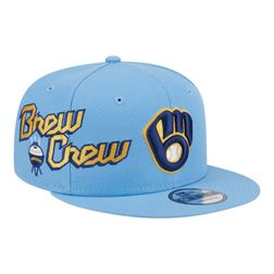 Milwaukee Brewers Blue City Connect Icon New Era 9FIFTY Snapback Hat