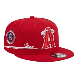 Anaheim Angels Red City Connect Icon New Era 9FIFTY Snapback Hat