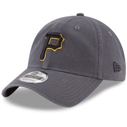 Pittsburgh Pirates Graphite Basic Core Classic New Era 9TWENTY Adjustable Hat