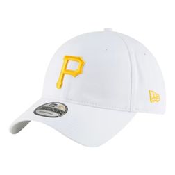 Pittsburgh Pirates White Basic Core Classic New Era 9TWENTY Adjustable Hat