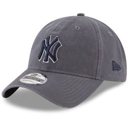 New York Yankees Graphite Basic Core Classic New Era 9TWENTY Adjustable Hat