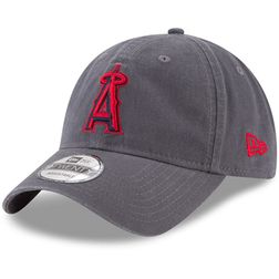 Los Angeles Angels Graphite Basic Core Classic New Era 9TWENTY Adjustable Hat