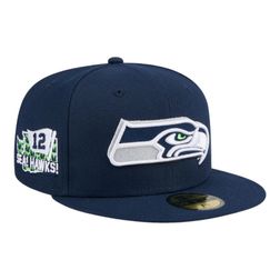 Seattle Seahawks Navy 2024 NFL Draft New Era 59FIFTY Fitted Hat