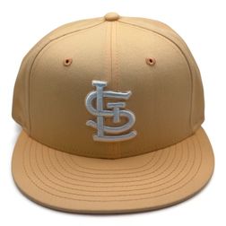 St. Louis Cardinals Peach with White Logo Peach UV New Era 59FIFTY Fitted Hat