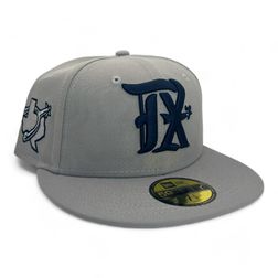 Texas Rangers Grey and Navy Connect DFW Spur Patch Green UV New Era 59FIFTY Fitted Hat