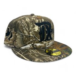 Texas Rangers Realtree City Connect DFW Spur Patch Gray UV New Era 59FIFTY Fitted Hat