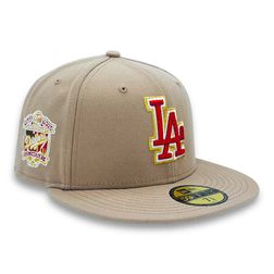 Los Angeles Dodgers Camel 40th Anniversary Patch Green UV New Era 59FIFTY Fitted Hat