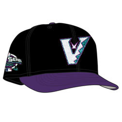 *PREORDER* Arizona Diamondbacks Black and Orchid HG6 520capcollector 2001 WS Patch Gray UV 59FIFTY Fitted Hat